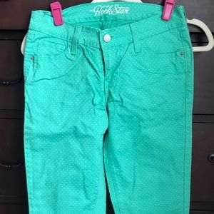 Old Navy Rock Star Skinny Jeans Polka Dot Sz6 Long